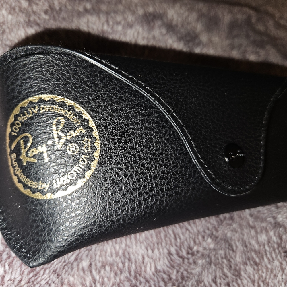 Ray-Ban Black Leather Sunglasses Case